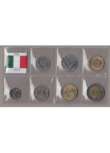 1993 - Serietta di 7 monete tutte dell' anno 1993 in condizioni fdc